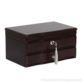 Wooden Jewelry Box, 11-1/2 x 7-3/8 x 6-inch Measurement